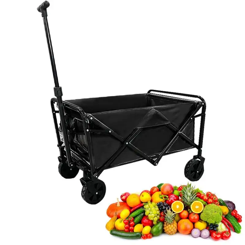 

Grocery Cart On Wheels Foldable Trolley On Wheels Beach Trolley Cart Heavy Duty Utility Trolley Outdoor Collapsible Garden