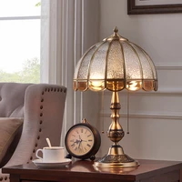 european style retro copper bedroom sitting room and study warm and luxurious desk lamp