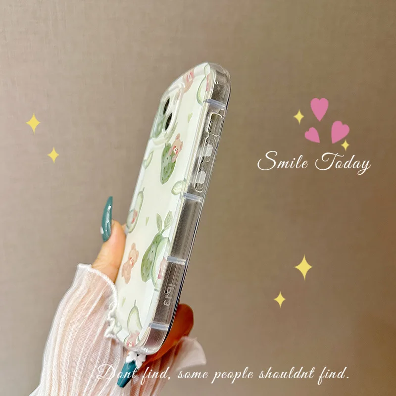 

Ins Personality Iphone13 Apple 11 Phone Case Niche Applicable 12promax Anti-drop Transparent Protective Cover Xs