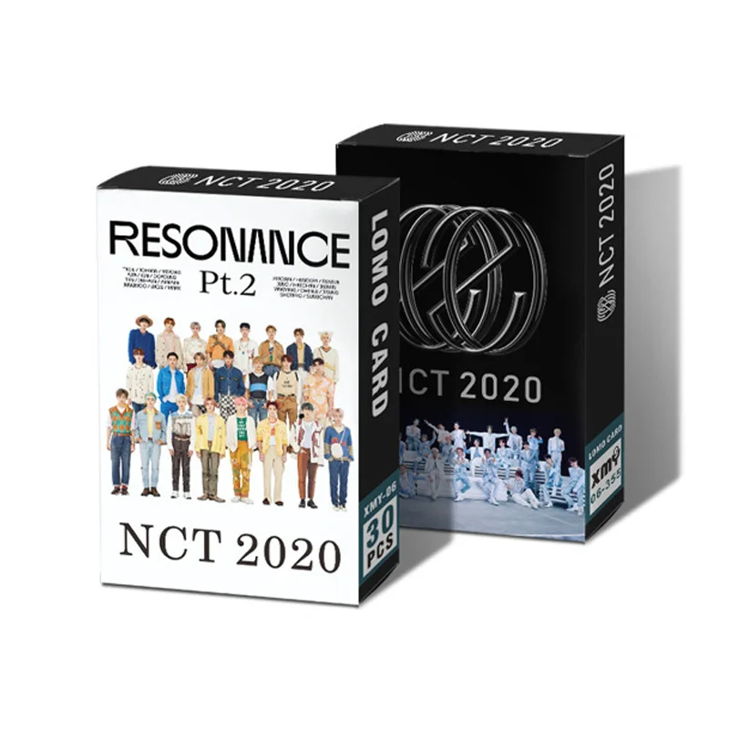 

30 шт./компл. Kpop NCT 2020 двойные ломо-карты K-pop двойное Высокое качество HD фотокарты 86*54 мм