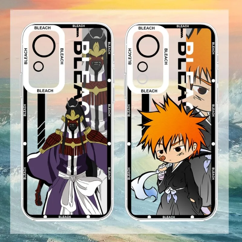 

Cartoon Anime Bleach Phone Case For Xiaomi Redmi Note 10 12 11 Pro Lite Proplus Pocox3GT F3 Transparent Soft TPU Telefoon Cover