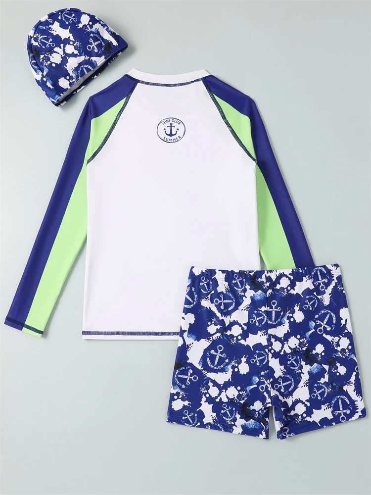 Купальник для мальчиков детский купальник новинка 2024 однотонный купальный