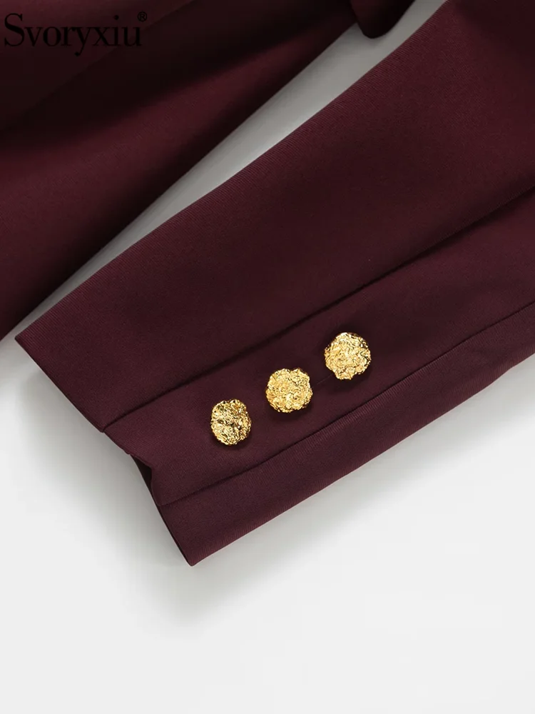 Svoryxiu модное подиумное осеннее коричневое винтажное длинное стильное пальто