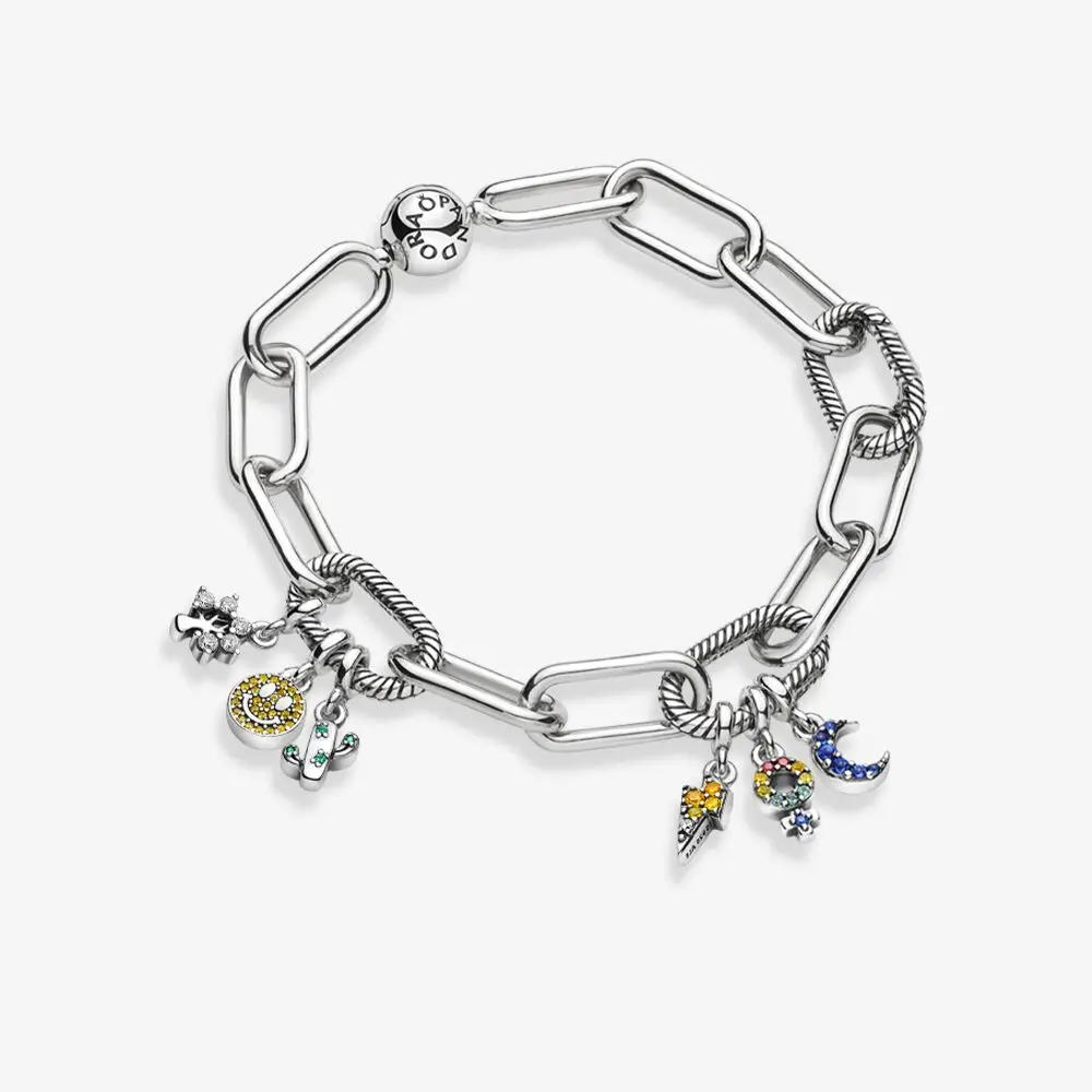 2023 Classic Original Charm Beads ME Series Bracelet 925 Silver Plated DIY Chain Women’s Jewelry 2023 Classic Original Charm Beads ME Series Bracelet 925 Silver Plated DIY Chain Women’s Jewelry