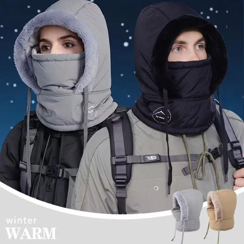 Новая зимняя велосипедная утолщенная пуховая кепка на флисовой подкладке