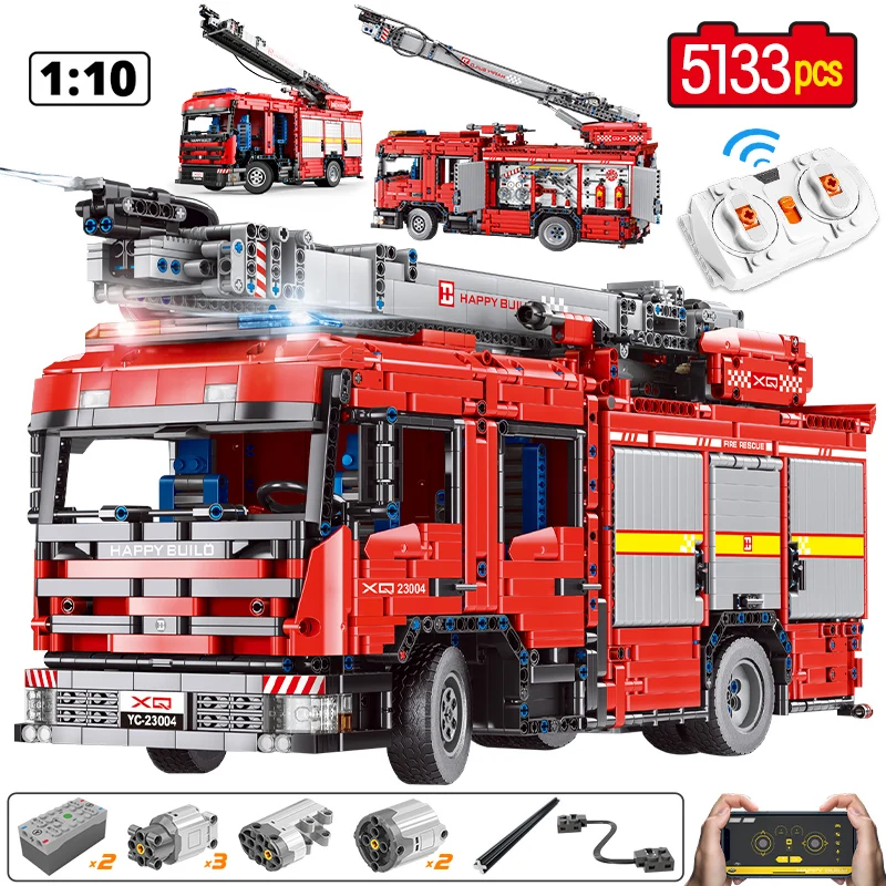 

5133pcs City RC Engineering Car Building Block Remote Control APP Programing Water Truck Bricks Toys For Kids Gift