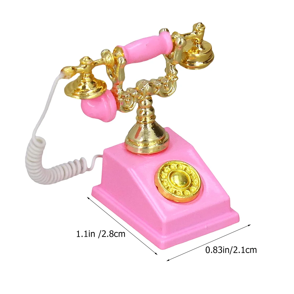 Имитация телефона Мини-рещи Миниатюрная винтажная мебель Аксессуары для дома и
