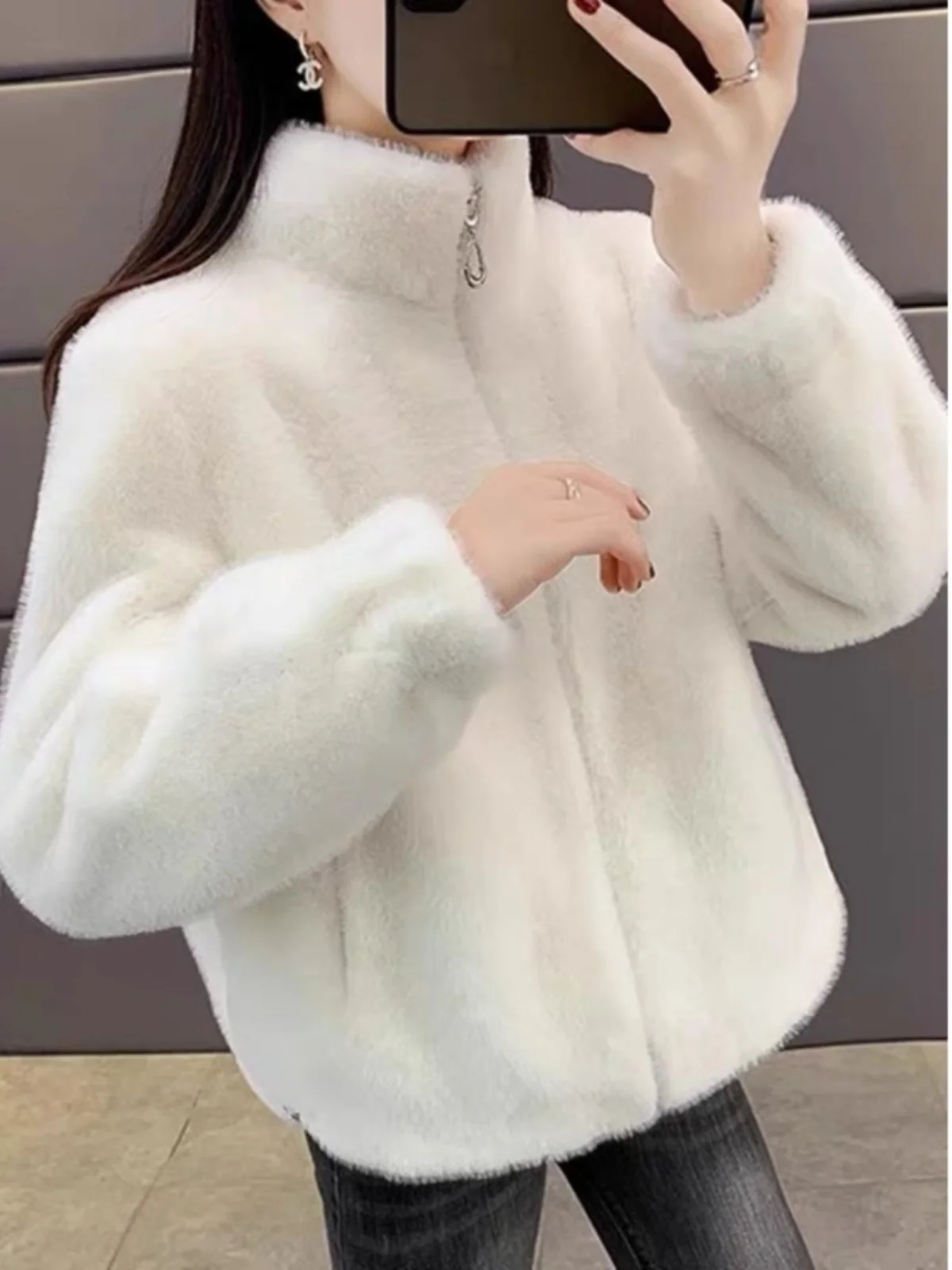 Норковая бархатная верхняя одежда для женщин новинка 2024 популярное