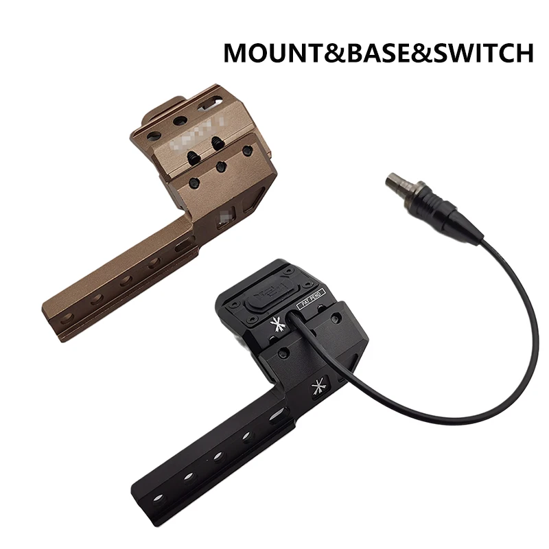 

UN Flashlight LightWing Adapter Base Left And Right Side Scout Light Mount Surfire M600 M300 Fit ModButton Airsoft FUSION