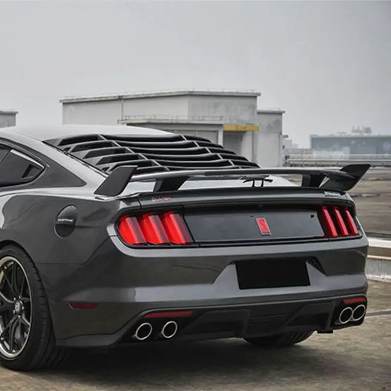 

For Ford Mustang Coupe 2015 -2017 GT style High quality ABS Material black Rear Spoiler Trunk wing
