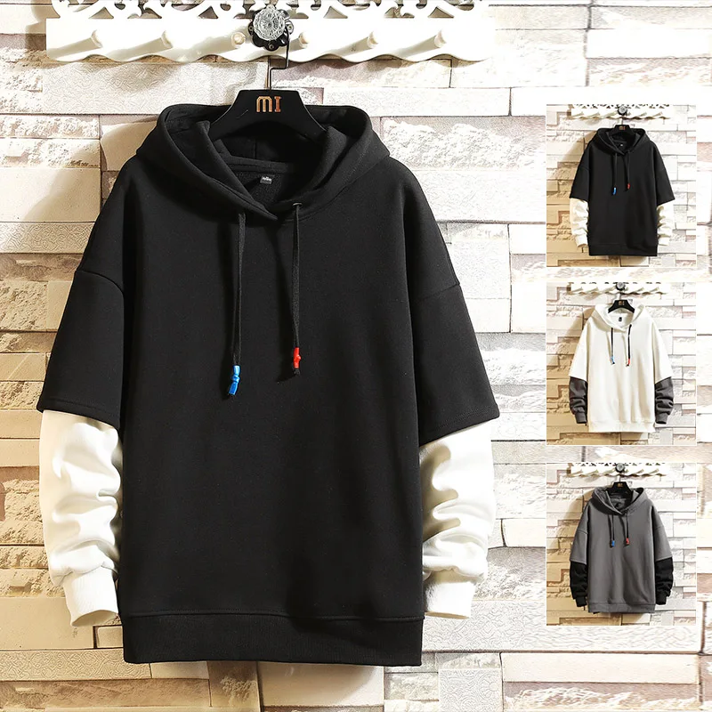

22SS Hoodie colorblock Sweatshirt Mens Hip Hop Pullover Hoodies Streetwear Casual Fashion Clothes hoodie