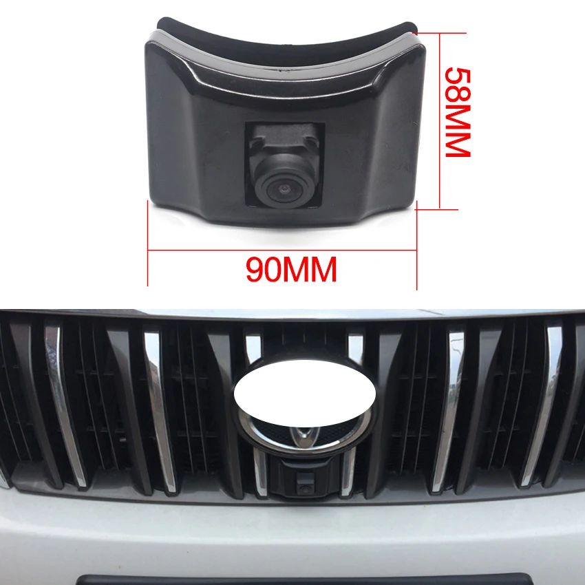 170 градусов рыбий глаз автомобиля передний вид парковочный логотип HD камера