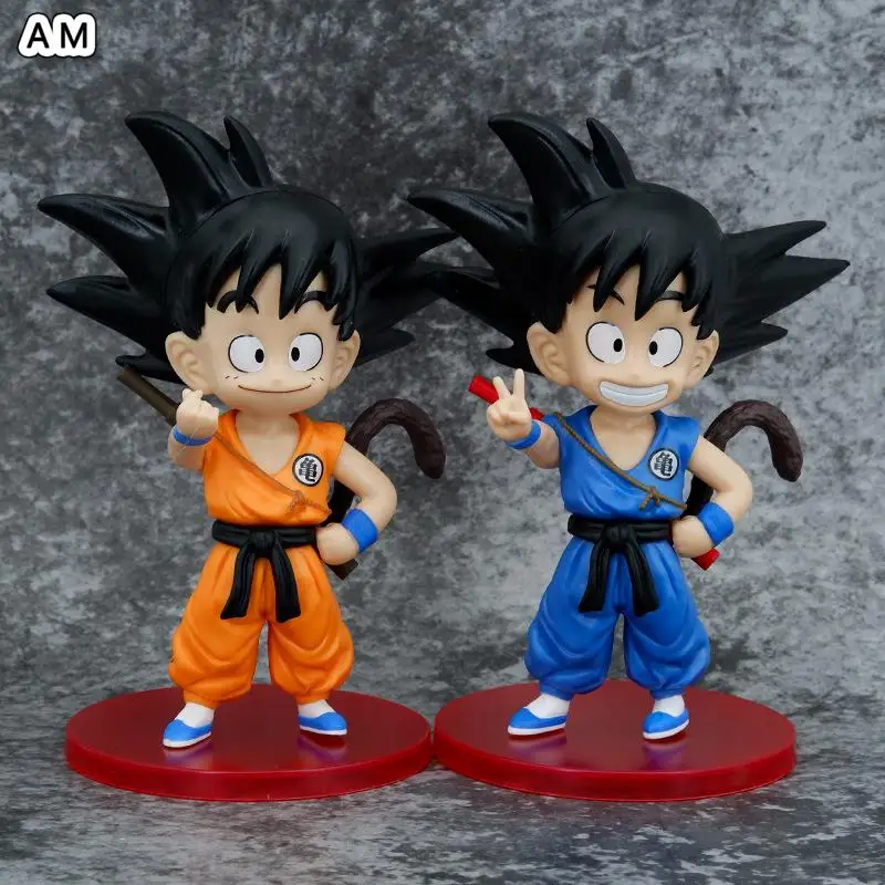 

16cm Anime Dragon Ball Action Figure Childhood Son Goku Yellow Martial Arts Uniform Kawaii Figurine PVC Collectible Model Toy