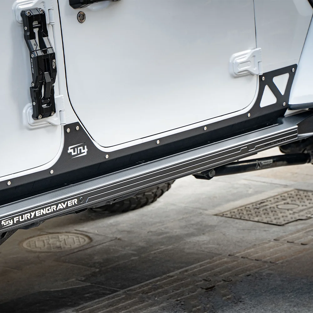 

Fury 2018 2019 2020 2021 2022 accessories parts Aluminum side skirt For Jeep Wrangler JL