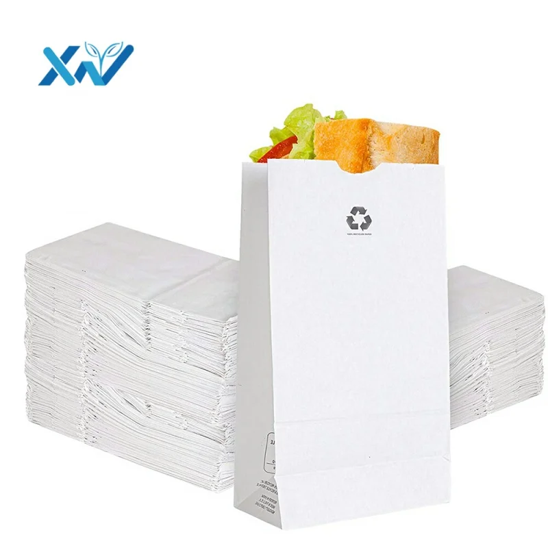 

Custom Eco-friendly Printing Kraft Paper Bag Retail Gift Packaging Candy Wrapping Paper Bag Without Handle