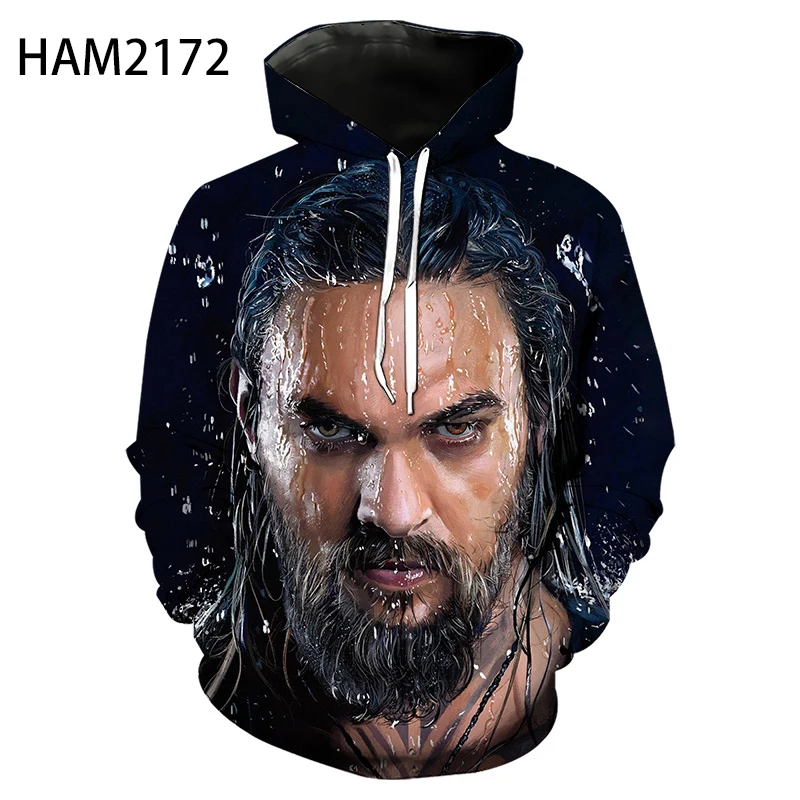 

Толстовка Aquaman с американским мультяшным 3d-рисунком, мужская женская детская весенне-осенняя одежда с длинным рукавом, супергеройская Моло...