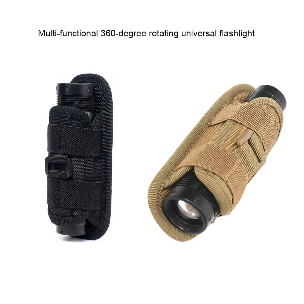 

Flashlight Case Portable 360 Degree Universal Rotatable Stylish Belt Clip Electric Torch Holder Sleeve Accessories