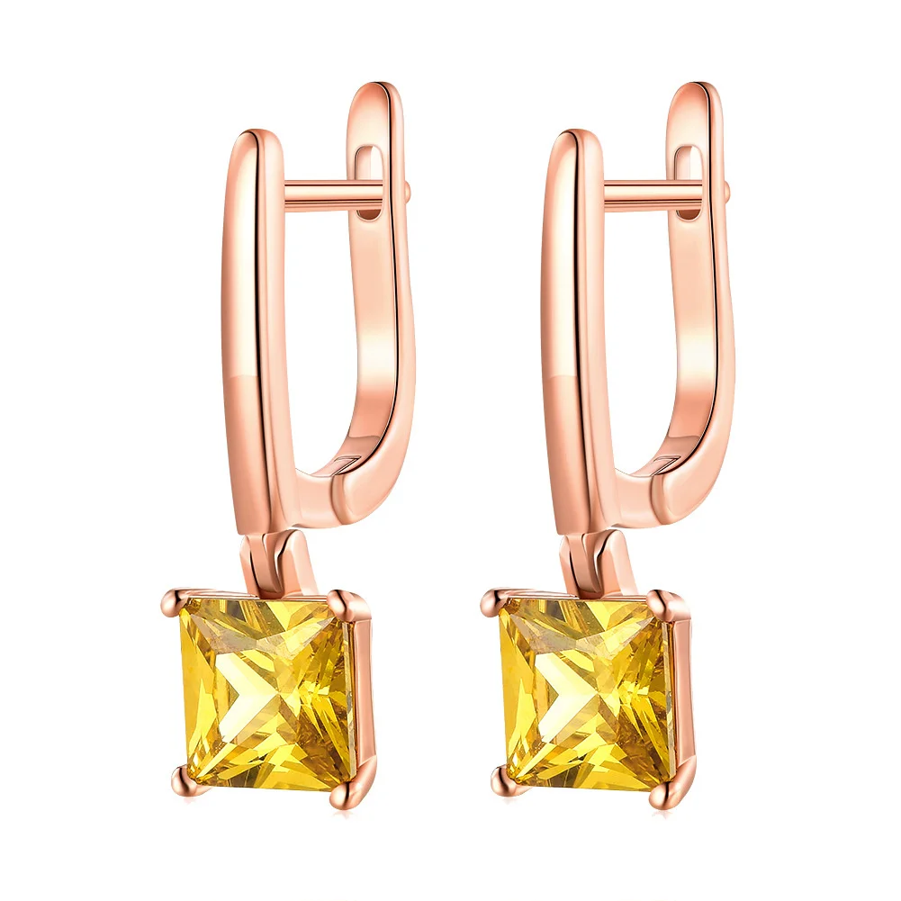 

Простые красивые серьги, женские модные корейские Желтые Модные индивидуальные серьги Kzce340