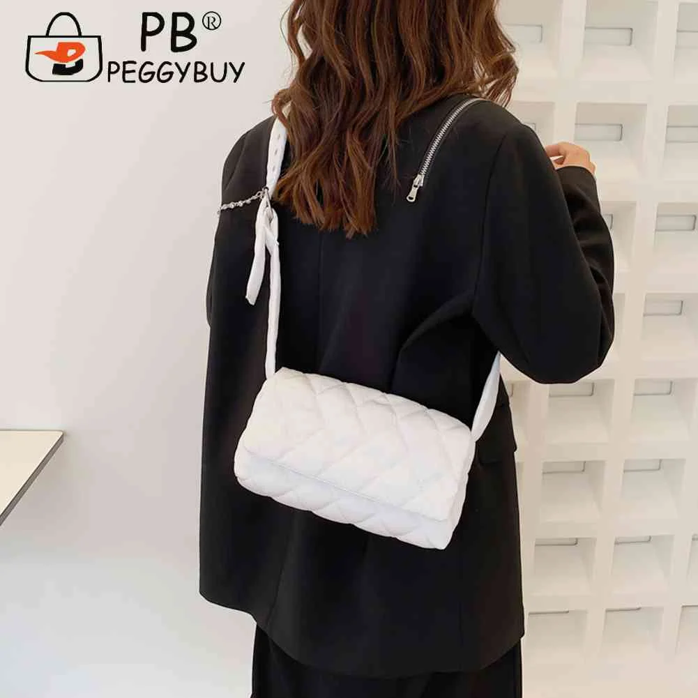 

Простая женская сумка, однотонная нишевая дизайнерская сумка-мессенджер через плечо, квадратная сумка с маленьким клапаном для путешестви...