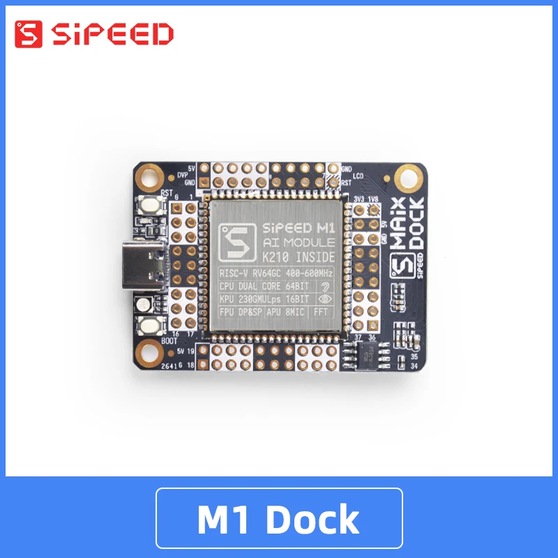 Sipeed Maix Dock Kit K210 ai Mais Lote com Câmera Gc0328 e 2.4-polegada Tela Esp8285 Quadro demonstração