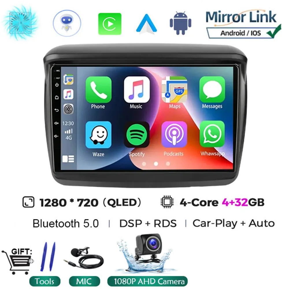 

2Din Android 15 авто радио мультимедиа для Mitsubishi Pajero Sport 2 L200 Triton 2008-2016 Carplay видеоплеер головное устройство