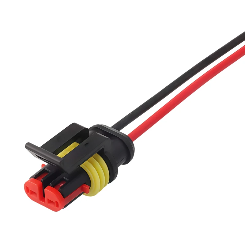 2-контактный водонепроницаемый автомобильный разъем AMP 18AWG (папа-мама) с проводом, быстроразъемный, для грузовиков DJ7021-1.5-1121 OEM 282080-1282104-1 (art.: 3920dac047f05) - 3920dac047f05