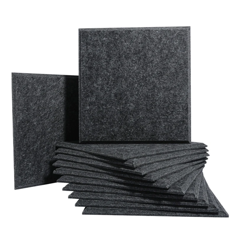 

Home Improvements 12pcs Sound Insulation Wall Soundproofing Sound-absorbing Panels Acoustic Treatment Self-adhesive Panels