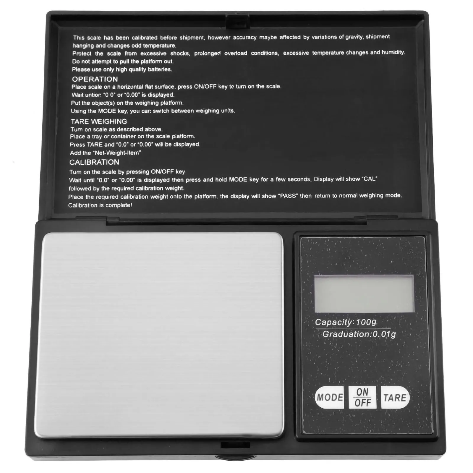 

Mini Portable High Precision LED Digital Pocket Scale Gold Silver Diamond Jewelry (100g/0.01g) Scale§