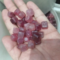 50pcs 6a 100 natural red strawberry crystal cube stones natural quartz mineral gemstones healing reiki fish tank decoration