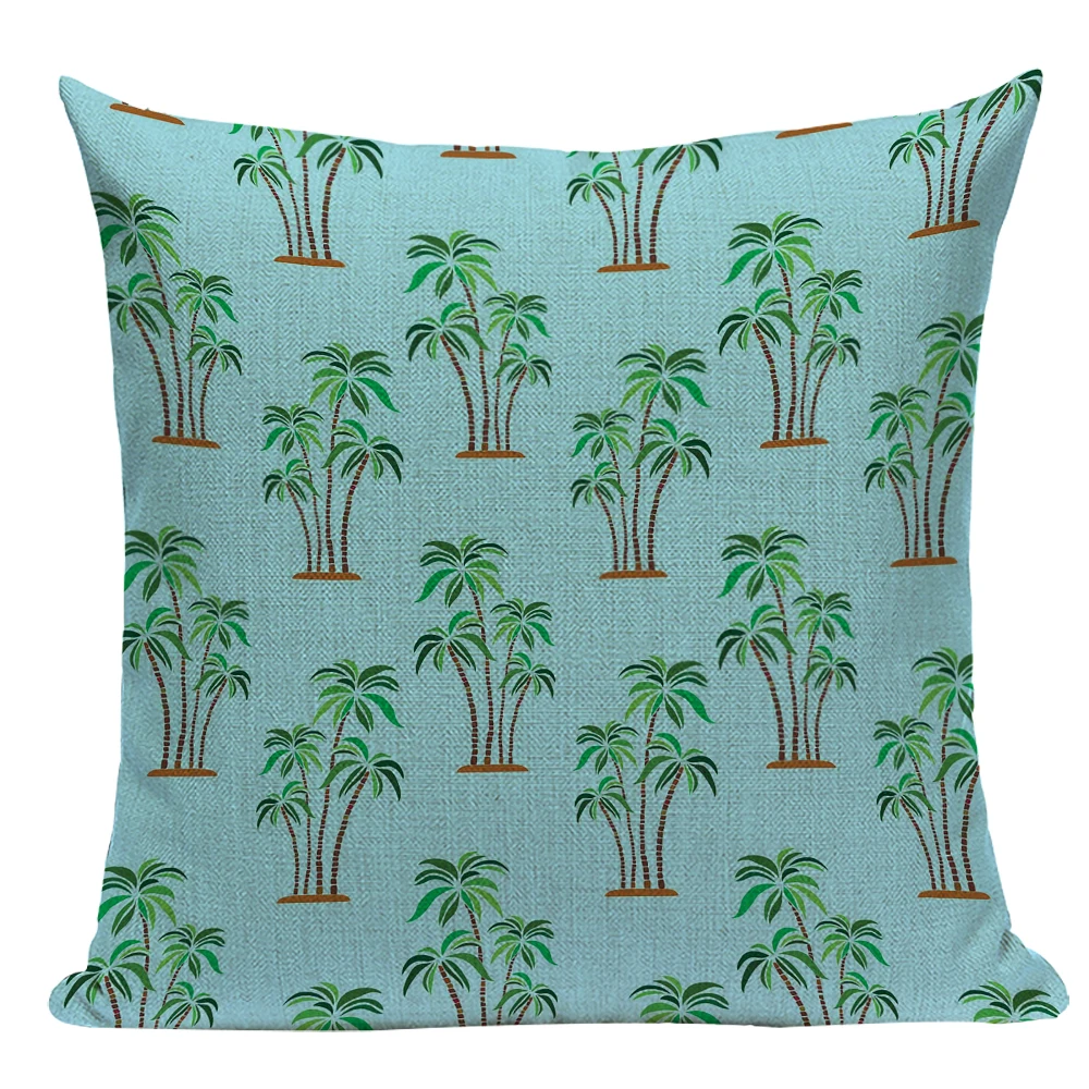 

Decorative Pillows Pillowcase Home Decor Tropical Flower Retro European Style Cushion Covers Floral Sofa Upholstery 45x45 E2218