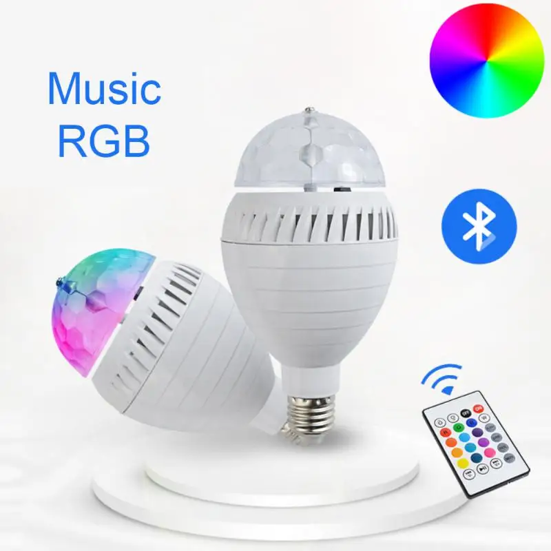 

Светодиодсветодиодный RGB смарт-лампа 12 Вт E27, Беспроводная Bluetooth-колонка, музыка, воспроизведение аудио, регулируемая яркость, лампа RGB с пуль...