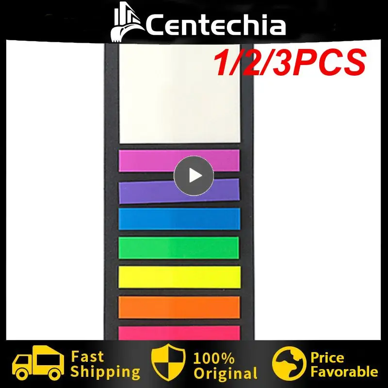 

1/2/3PCS Style For Page Marker Planner Stickers Office School Stationery Color Transparent Fluorescent Index Tabs Flags Sticky