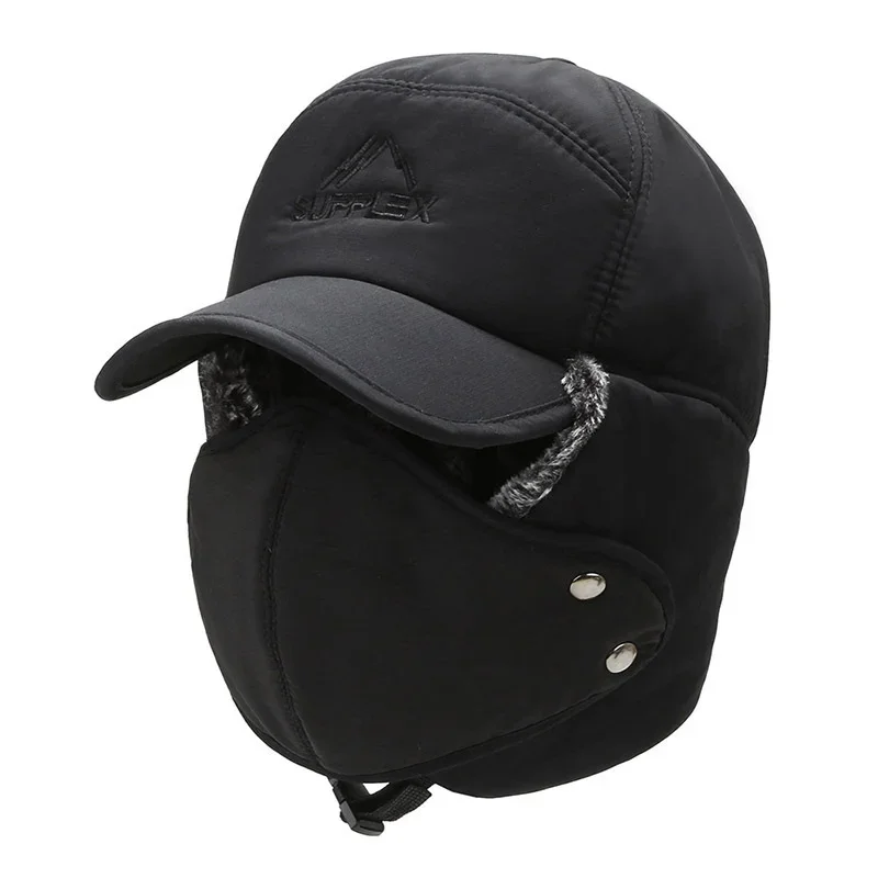 Новые модные зимние шапки-бомберы мужская северо-восточная маска ушанка Lei Feng