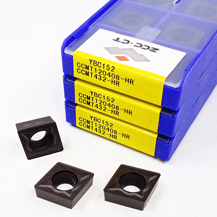 ZCC.CT CCMT 120408 -HR YBC152/CCMT 120412 YBC252/CCMT YBC252 Твердосплавные токарные пластины с ЧПУ для