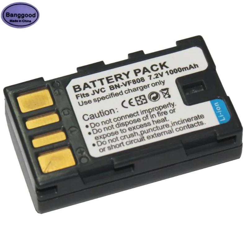 

BN-VF808 Camera Battery For JVC GZ-HD7, GZ-MG575, GZ-MG555 GR-D750 GR-D760 GR-D740, GZ-MG255, BN-VF808U, BN VF808 VF808U VF808US