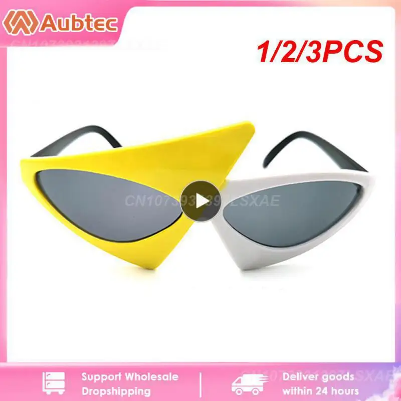 1/2/3 шт. новинка забавные очки зеленые контрастные в стиле хип-хоп асимметричные