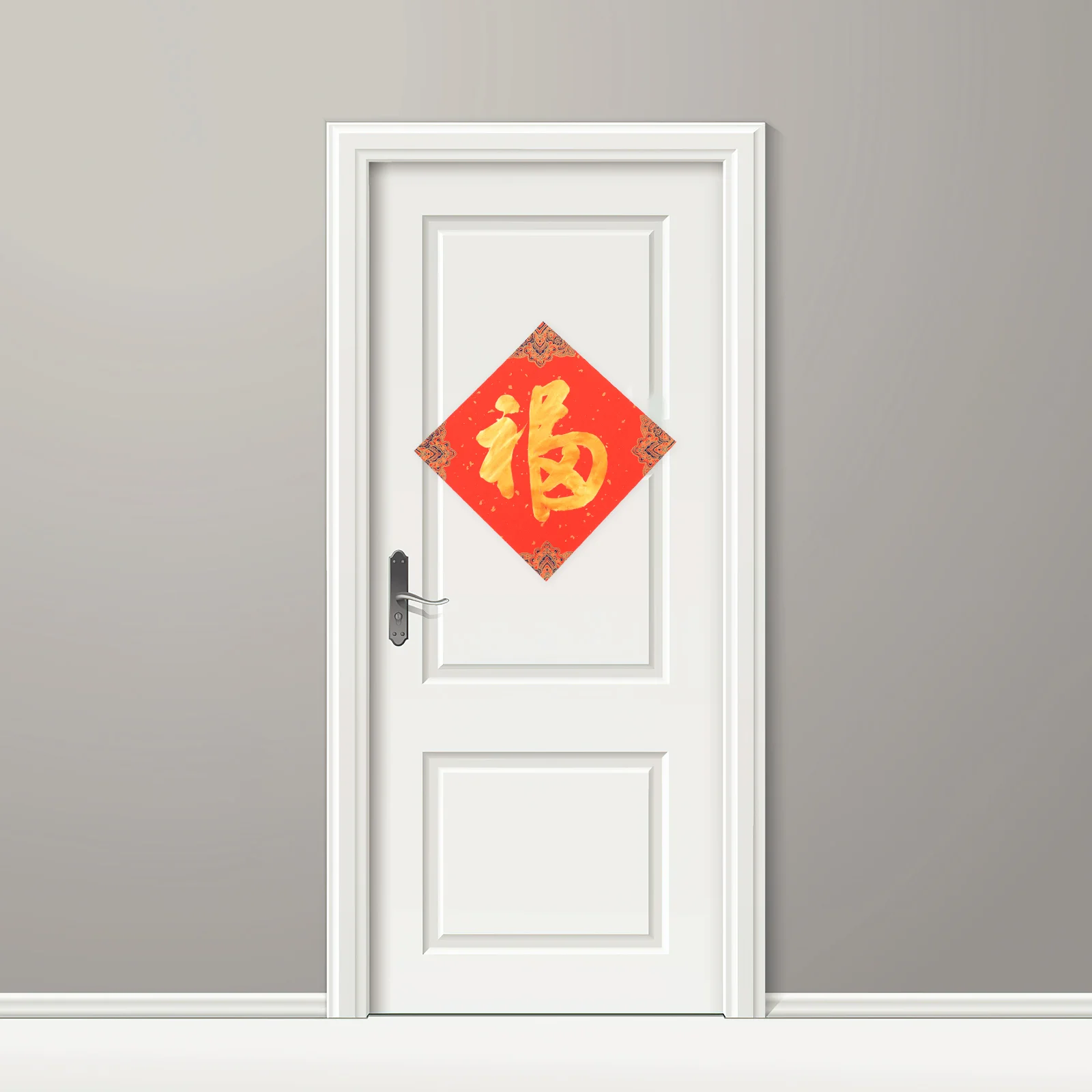 Каллиграфия Рис Красная Бумага Doufang Весенний Фестиваль Прокрутка Китайский