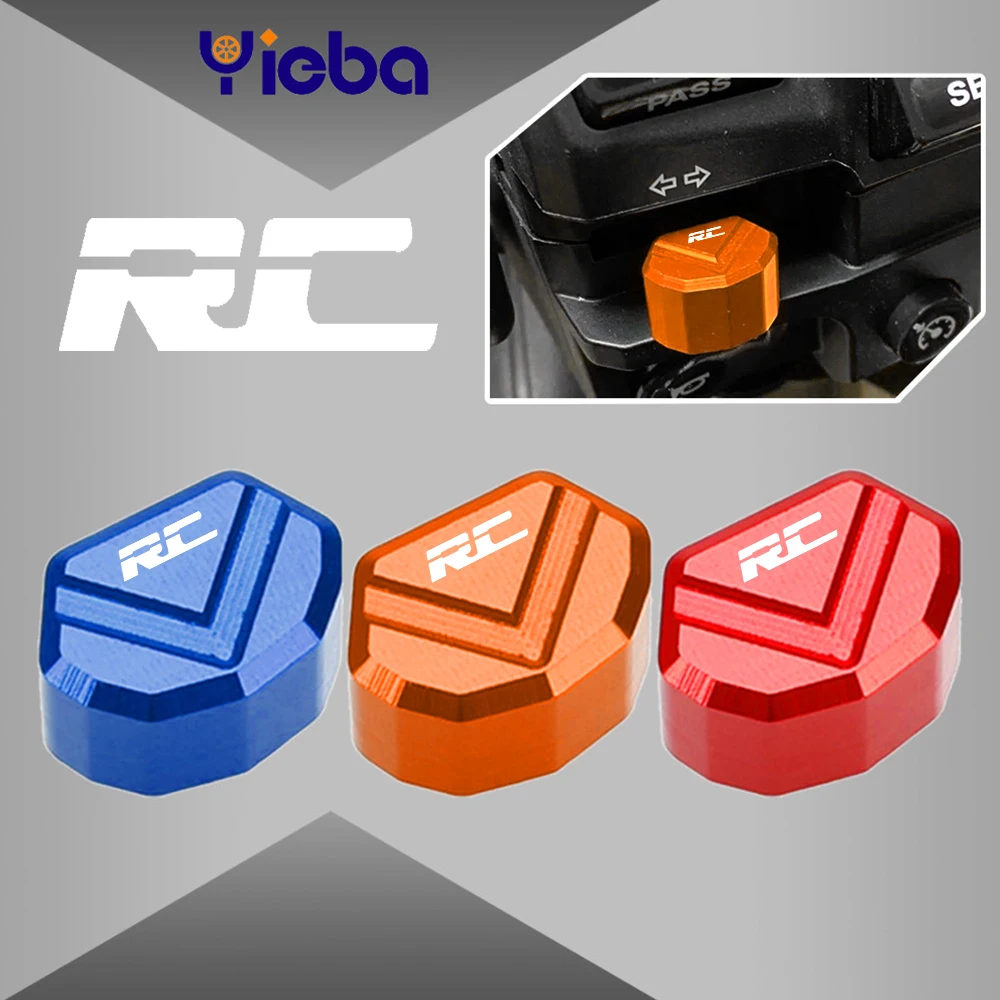 

FOR RC125 RC200 RC250 RC390 RC8 RC8R 2013-2023 2022 2021 2020 2019 2018 Mototcycle CNC Switch Button Turn Signal Switch Key cap