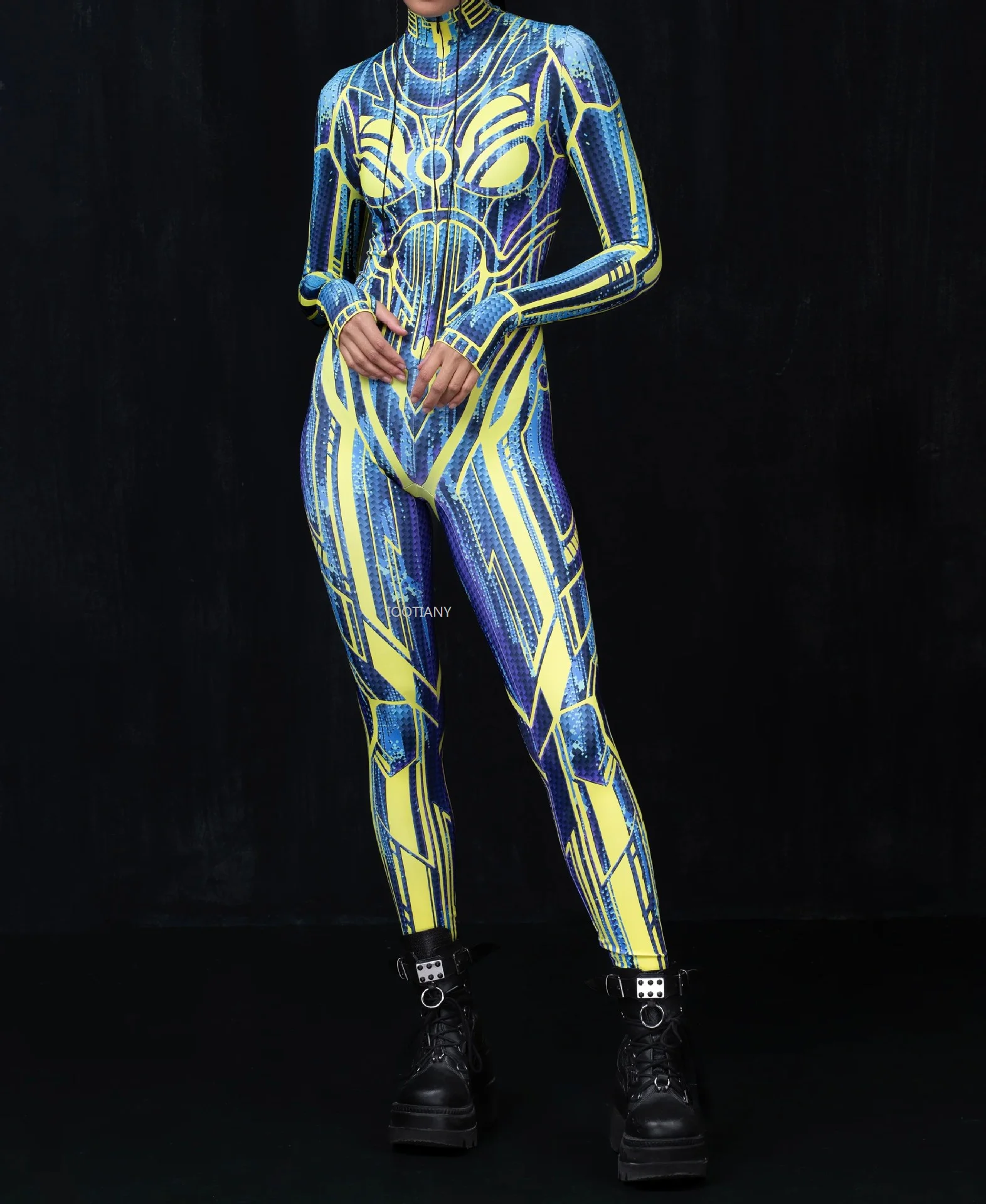 2024 3D боди с цифровым цветным принтом Caitsuit Взрослый Аниме стиль комбинезоны для