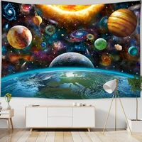 mystery planets tapestry wall hanging outer space galaxy universe tapestries wall cloth carpet ceiling backdrop dorm home decor