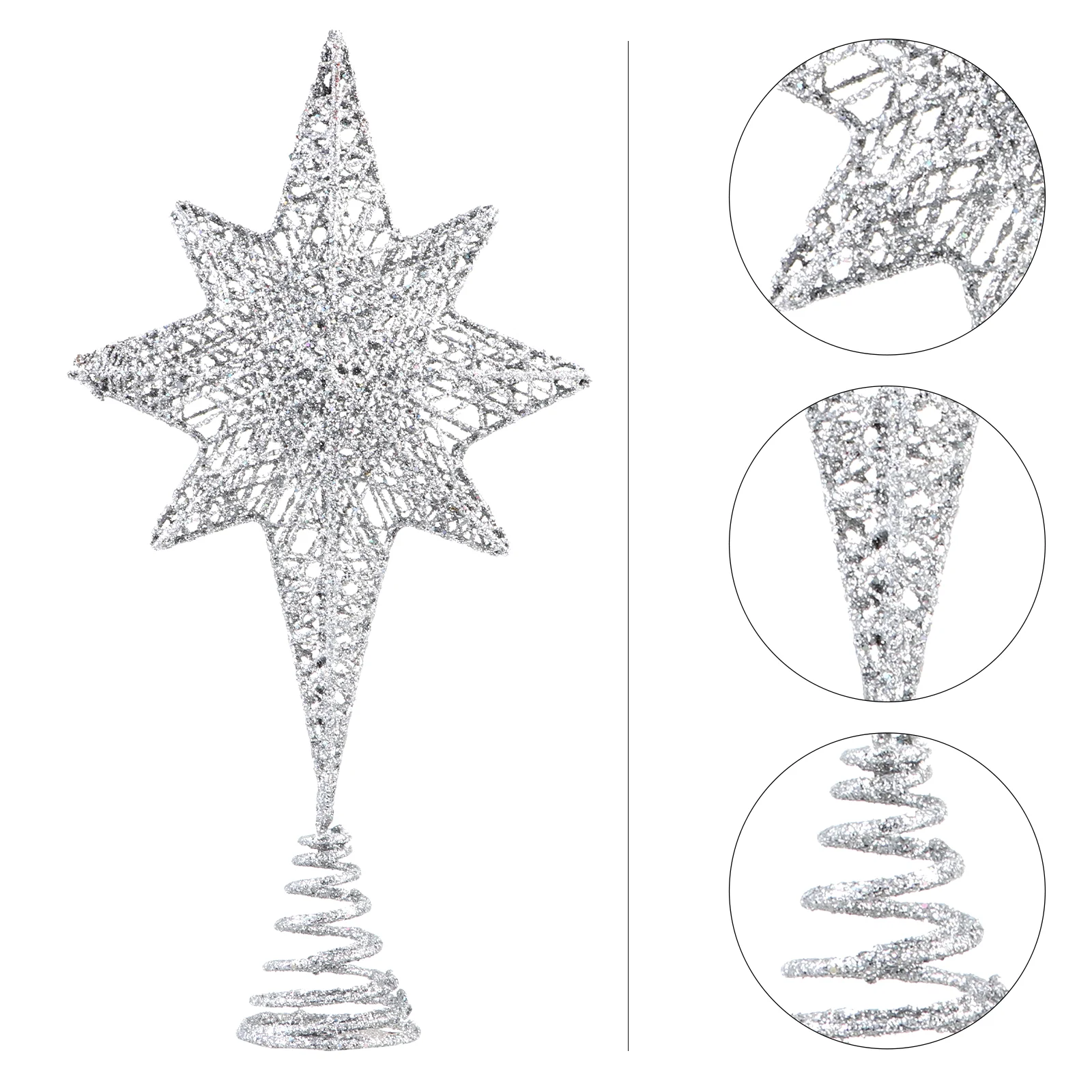 

Christmas Tree Top Star Ornaments Household Enfeites De Natal Iron Trees Decor