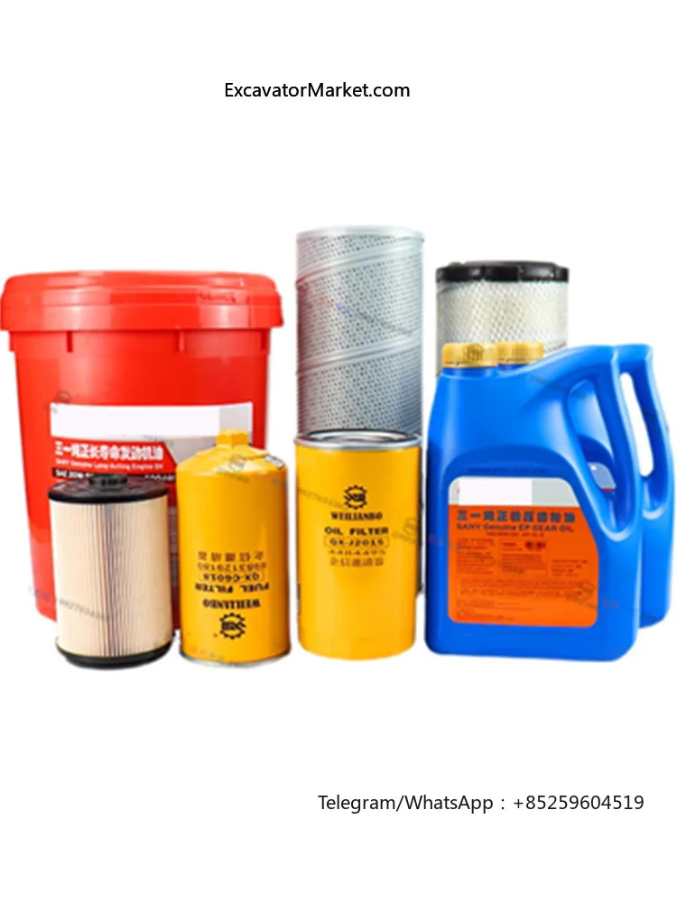 Для Sany 115 125 135C двигатель масло дизельный воздушный фильтр возврат 1000 часа