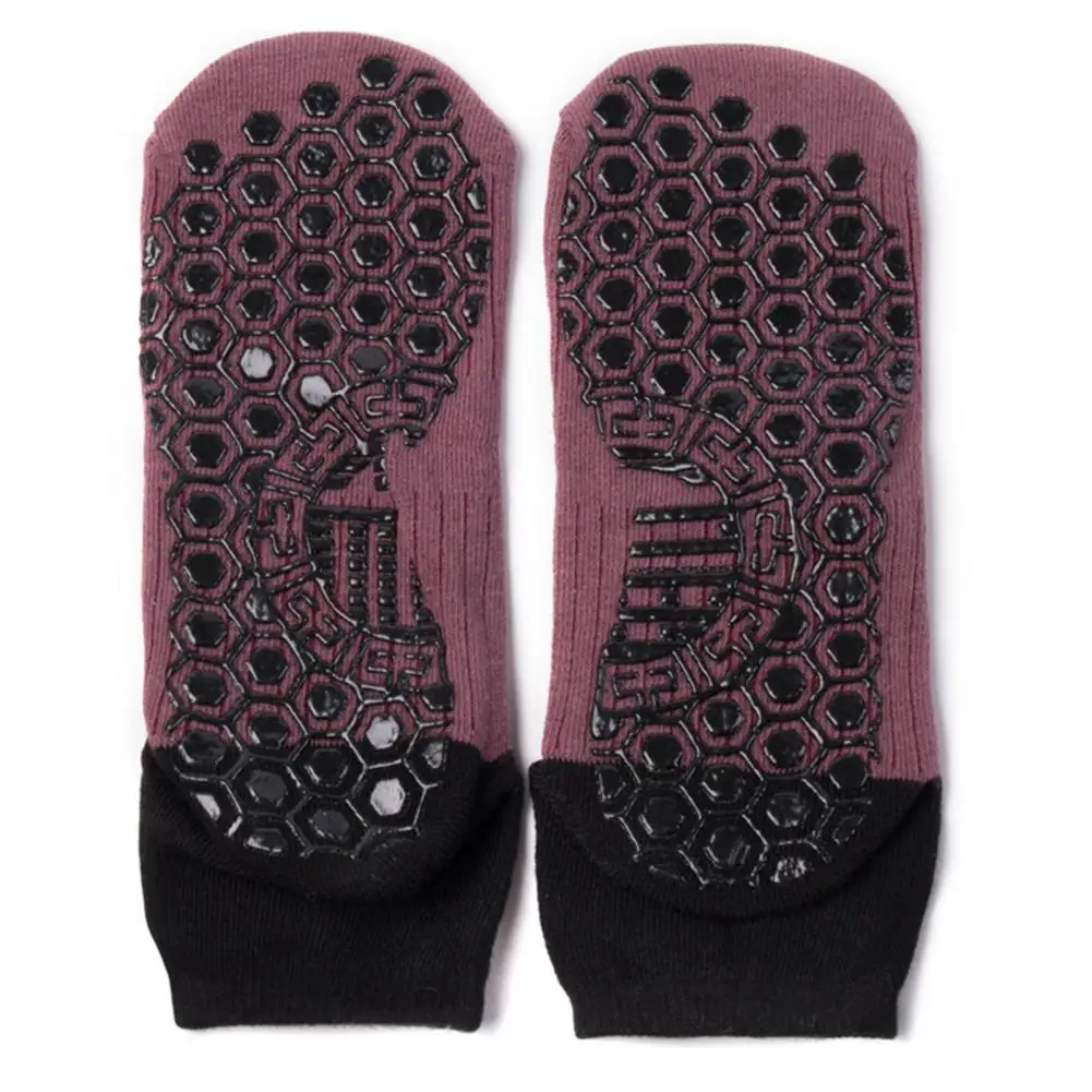 

1 Pair Anti-slip Yoga Socks Ladies Fitness Pilates Socks for Women Professional Dance Pilates Ballet Cotton Socks for Gym