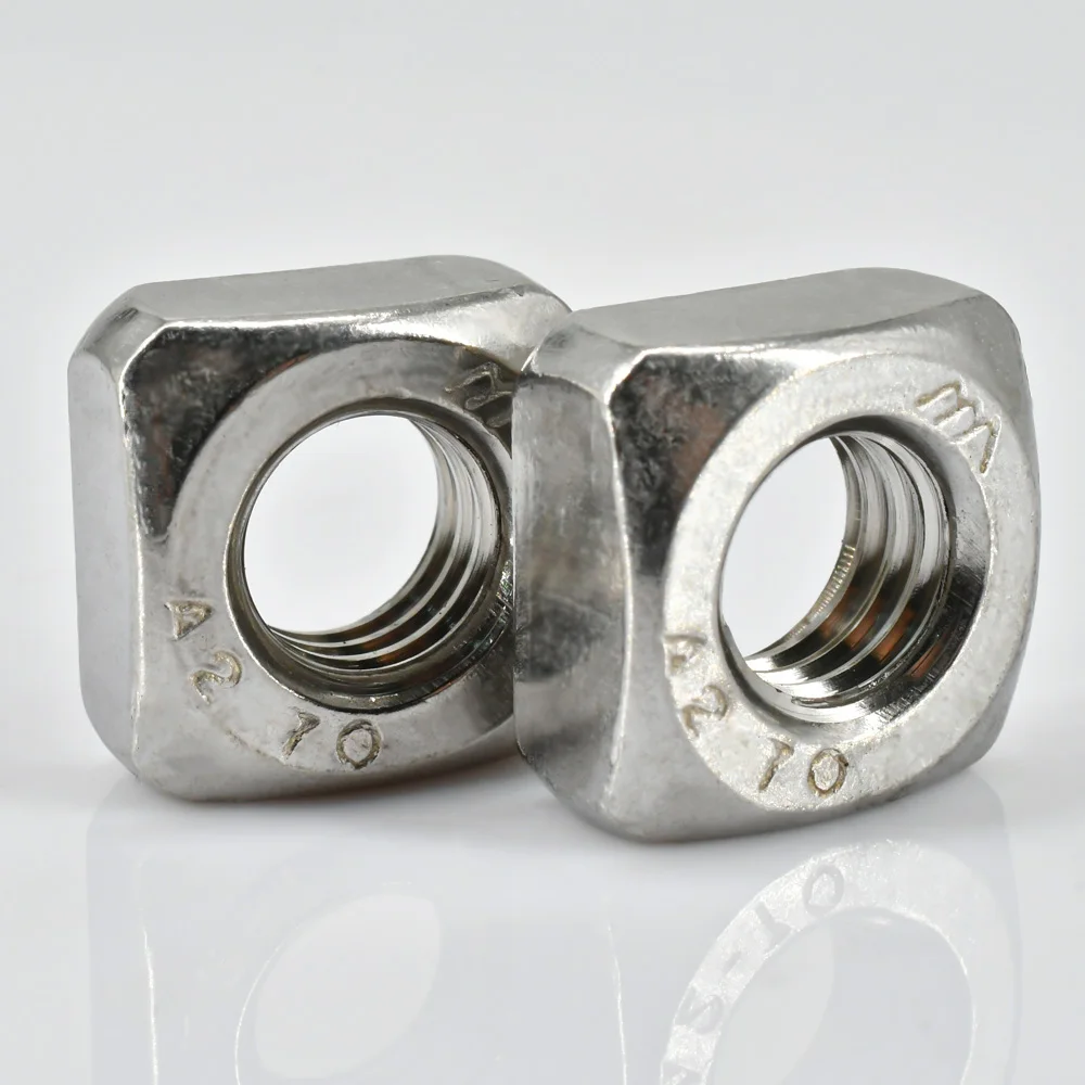 DIN562 ТОНКАЯ Гайка M3 M4 M5 M6 M8 M10 M12 A2 КВАДРАТНЫЕ ТОНКИ ИЗ НЕРЖАВЕЮЩЕЙ СТАЛИ 5-50 шт.