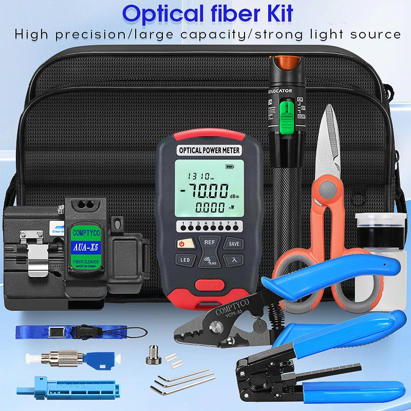 COMPTYCO набор инструментов для оптического волокна 30mW Визуальный дефектоскоп FTTH Tools