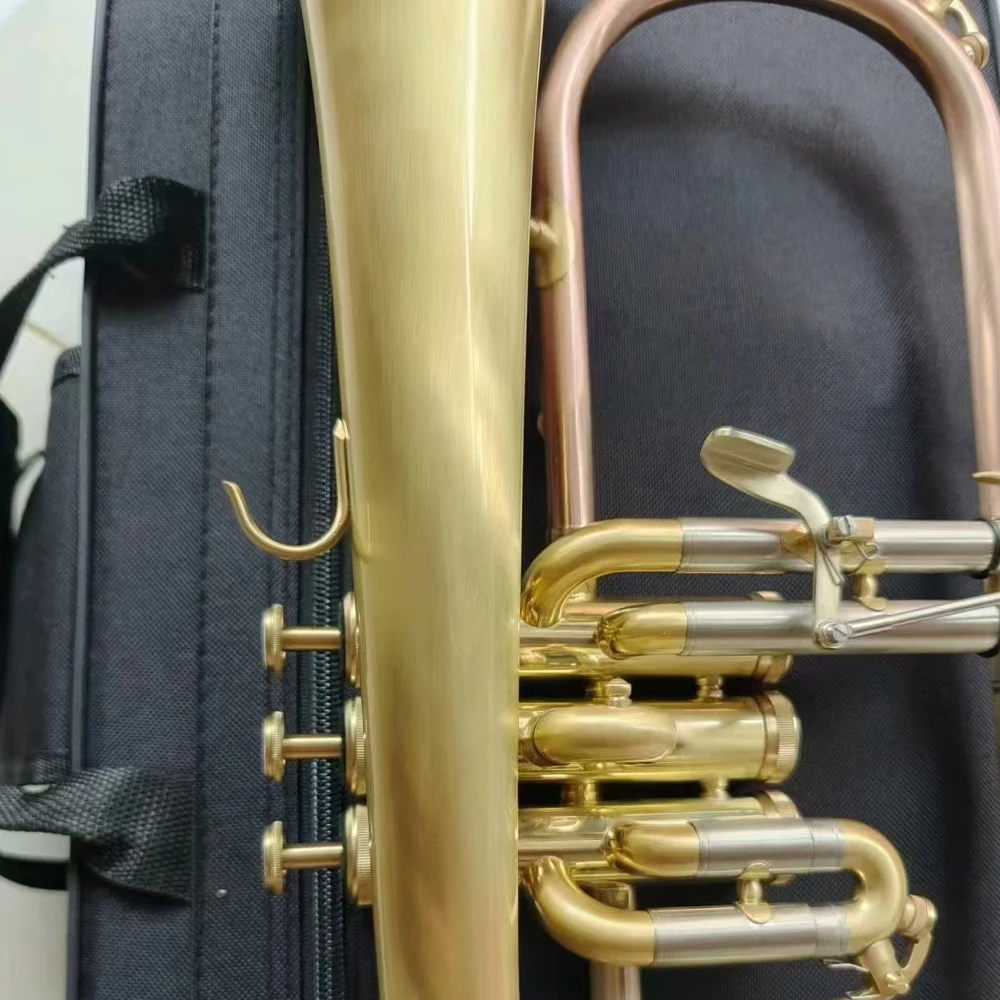 Профессиональный B-образный старинный медный щеточный коммерческий двуцветный