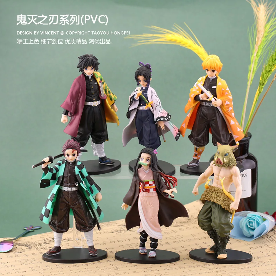 

Anime FigureDemon Slayer Series A Variety of Solid Hand Office Cake Decoration Ornaments Model Birthday Baking Kawaii Gift Toys