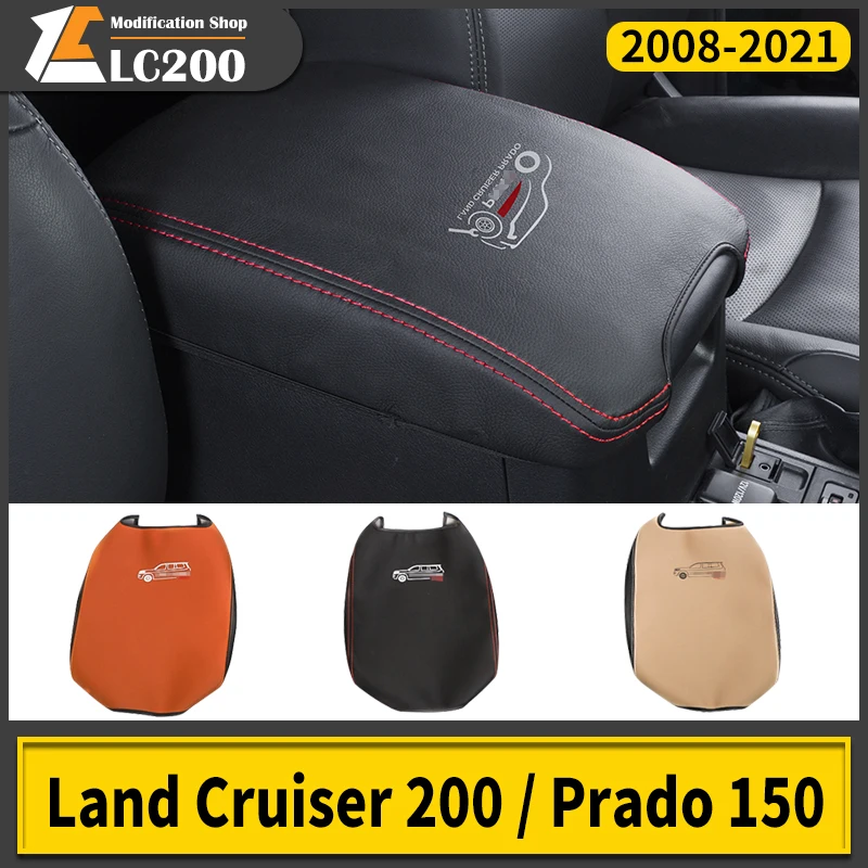 

2008-2021 Toyota Land Cruiser 200 Prado 150 Armrest Storage Box Refrigerator Leather Cover Modified LC200 Refrigerator Interior