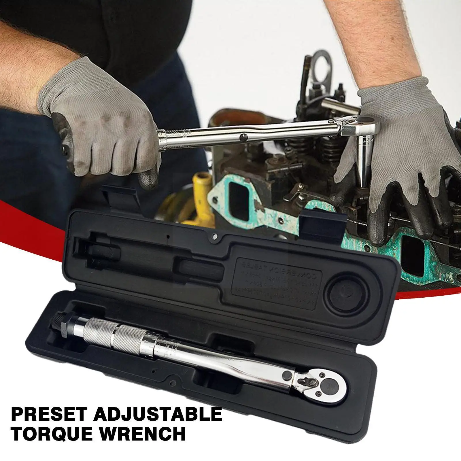 

1/4 Inch Drive 5-25N.m Micrometer Adjustable Torque Wrench Spanner Hand Tool High Quality For Car Bicycle Motorbike Use Z4G9