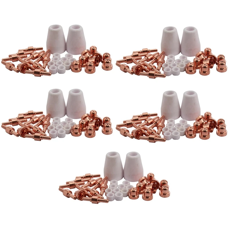 

NEW-160Pcs For PT 31 LG-40 40A Standard Size Plasma Cutting Torch Cutter Consumables Extended Tip Nozzles Electrode